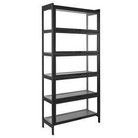 VEVOR Display Cabinet with Acrylic Doors, 68 in Tall 5-Tier Curio Cabinet, Natural Wooden Fame, Collectibles Toy Organizers Rack & Display Case