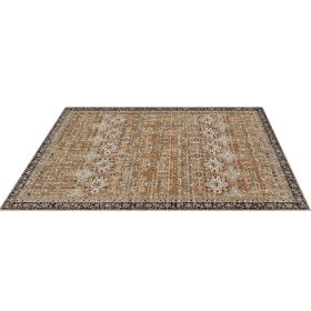 VEVOR Area Rug, 8 x 10 ft Large Washable Rug, Non-Slip and Tear-Resistant Soft Carpet, Pet & Child Friendly Vintage Area Rugs, Indoor Mat for Bed